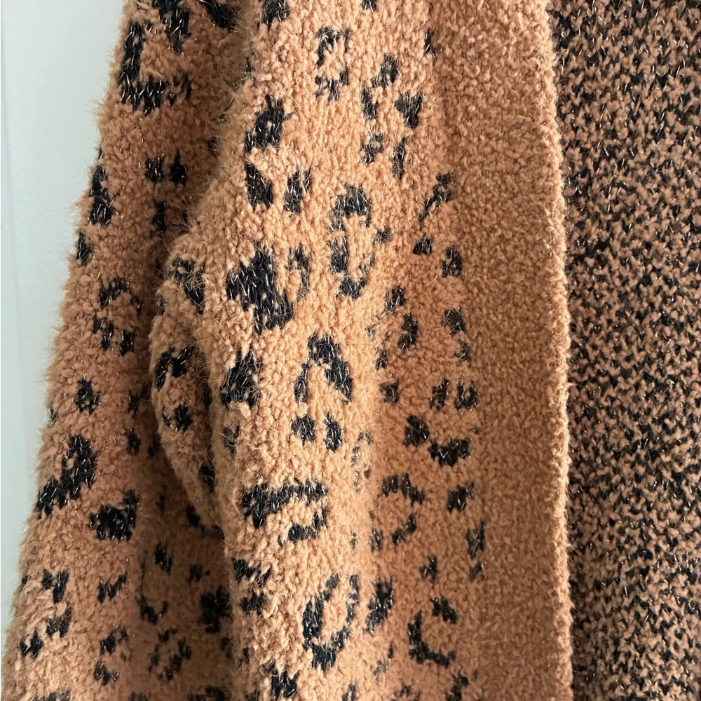 Cat & Jack Toddler Brown Leopard Cardigan - Picture 2 of 4